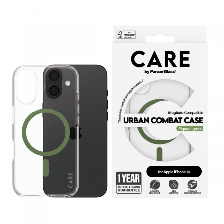 CARE iPhone 16  Flagship Case Transp. Urban G MagSafe