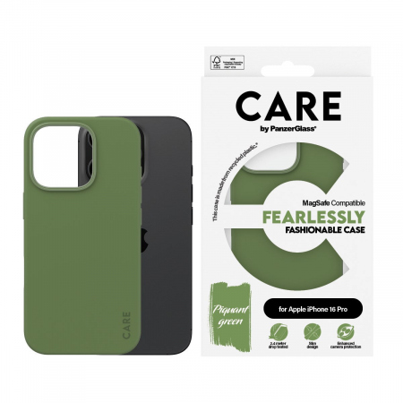 CARE iPhone 16 Pro Fashionable Case Grn m. MagSafe