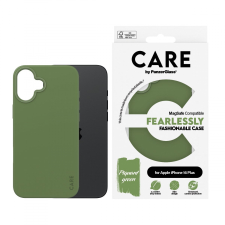 CARE iPhone 16 Plus Fashionable Case Grn m. MagSafe
