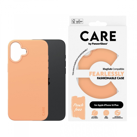 CARE iPhone 16 Plus Fashionable Case Peachy m. MagSafe