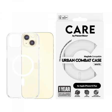 CARE iPhone 15 Plus Flagship Case Transp. Urban W MagSafe