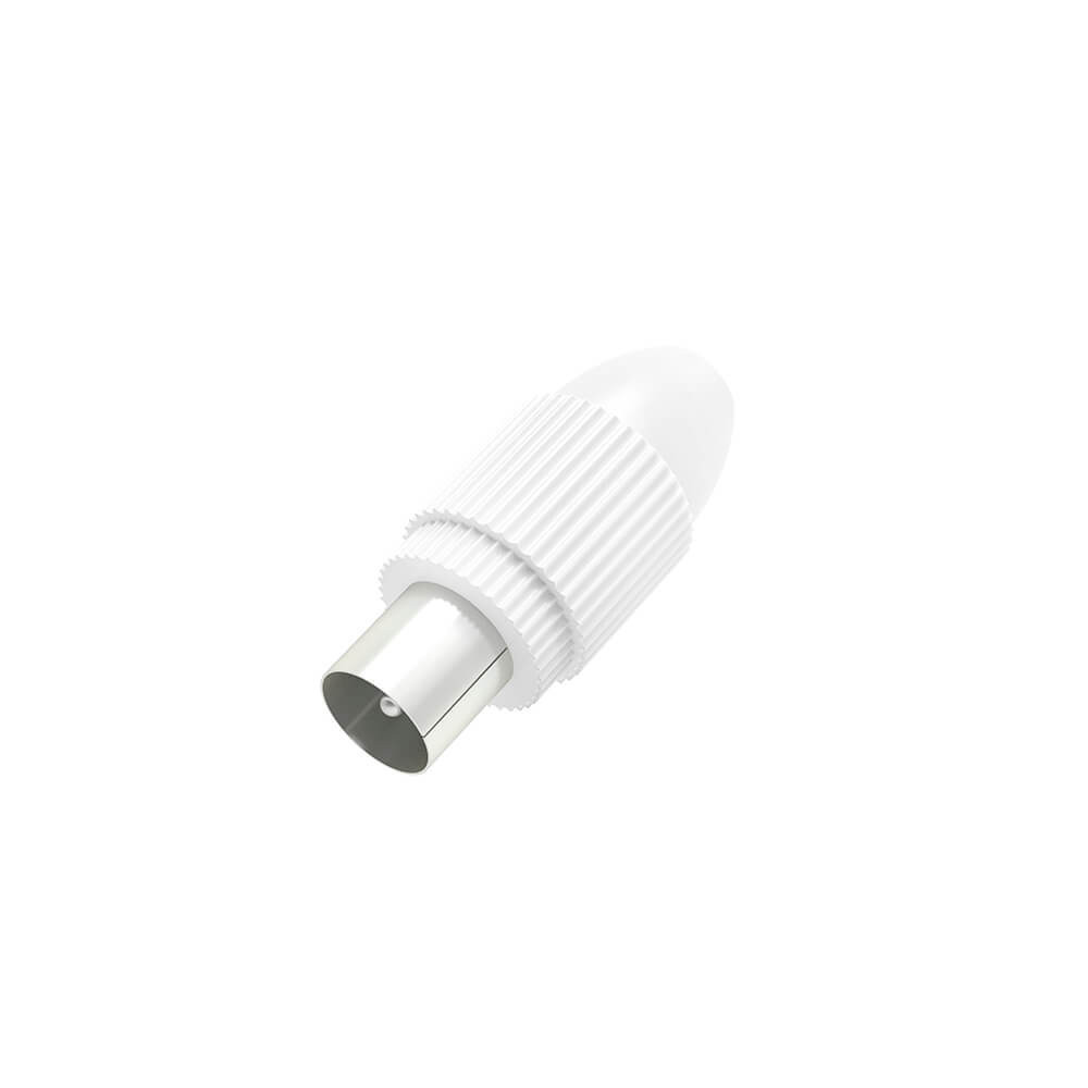 BildeHAMA Antenna Plug Coax White