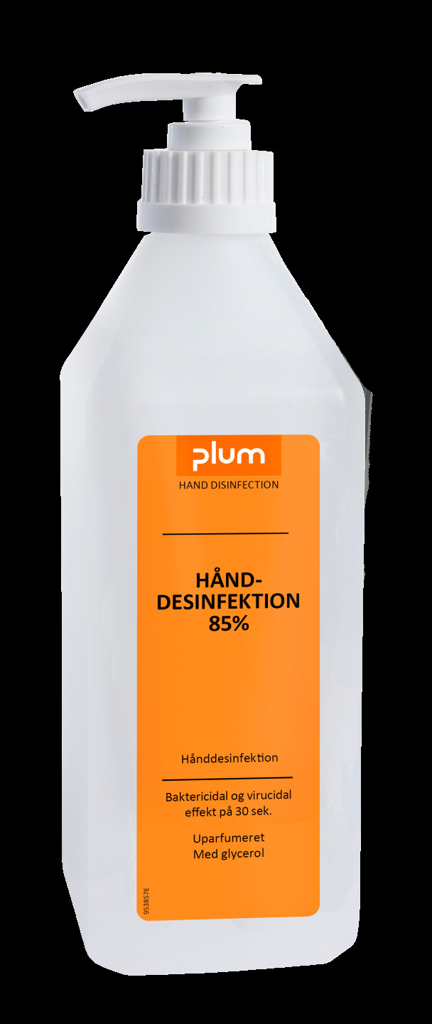 BildePLUM Hnddesinfeksjon 85% Flytende 600 ml pumpeflaske