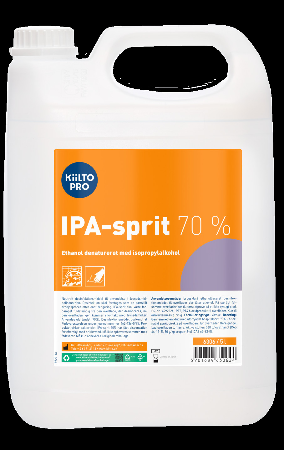 BildePLUM Overflatedesinfeksjon IPA-SPRIT 70% 5 L