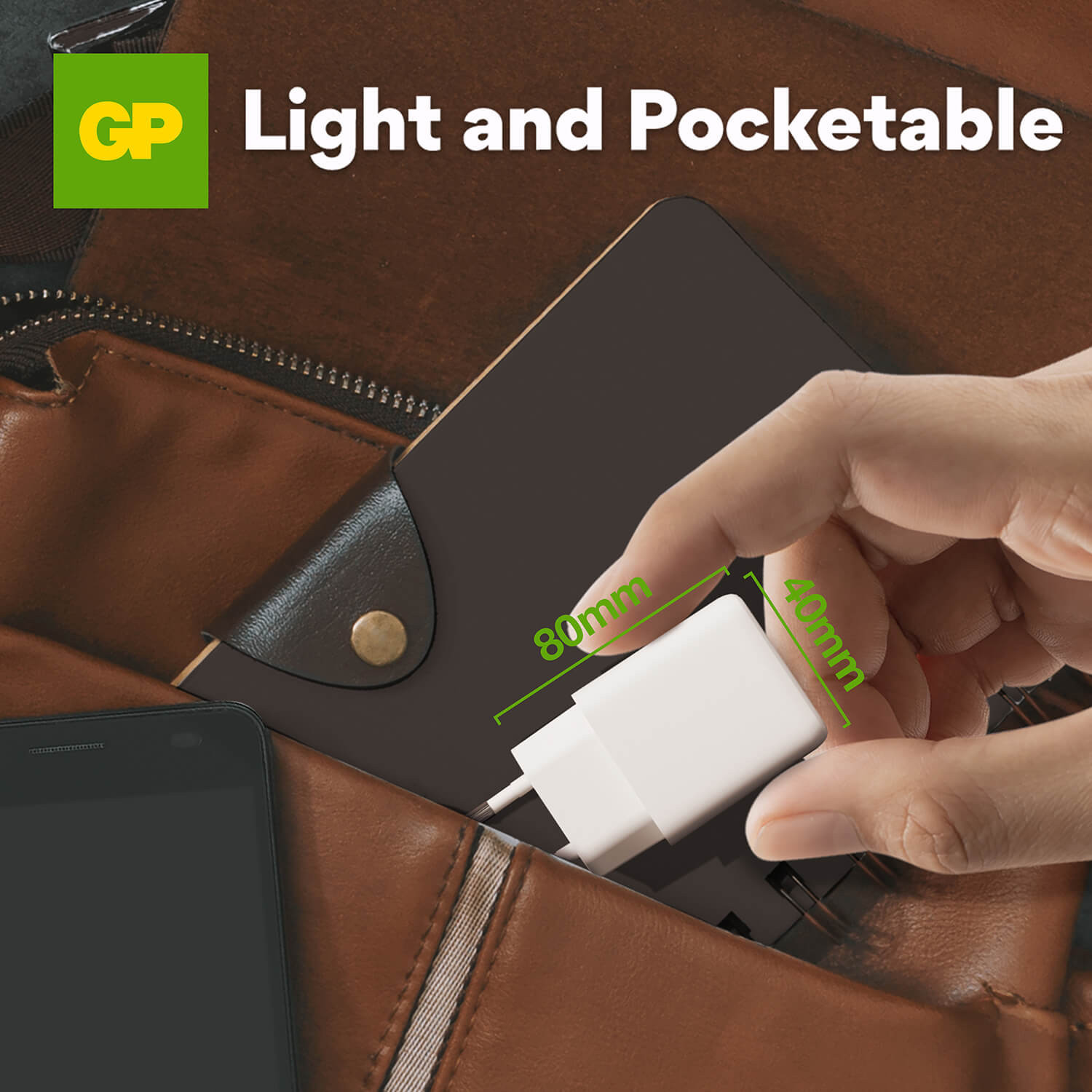 GP Wall Charger WM2B PD 20W USB-A + USB-C