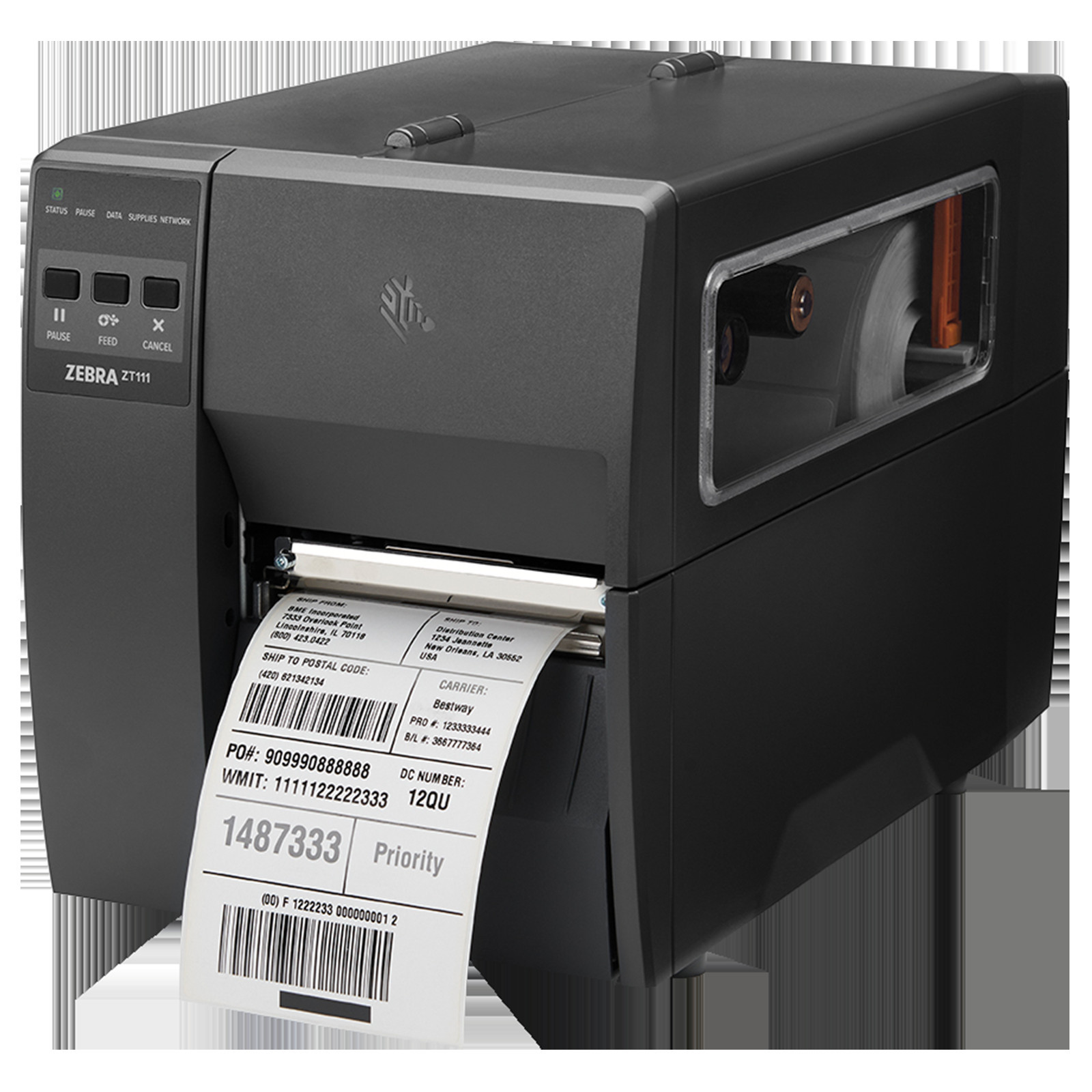 BildeZebra ZT111, 8 dots/mm EPL/ZPL/USB/RS232/BT(BLE)/Ethernet