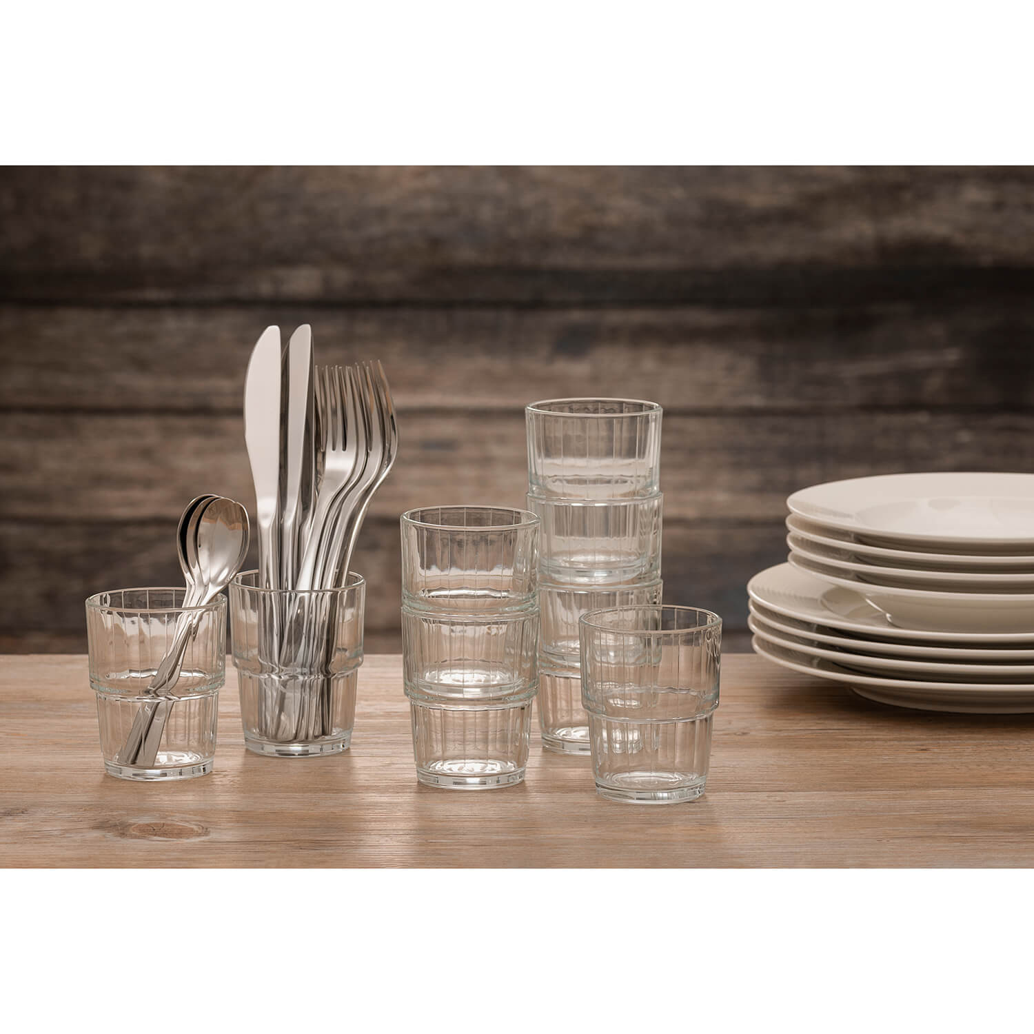 MAKU Cutlery Set Stainless Steel 24 Pcs