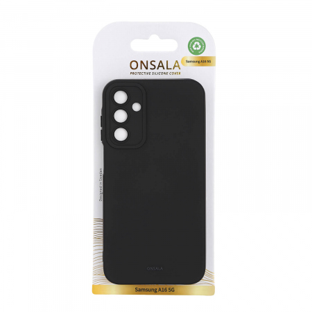 ONSALA Back Silicone Touch Recycled Samsung A16 4G/A16 5G Black