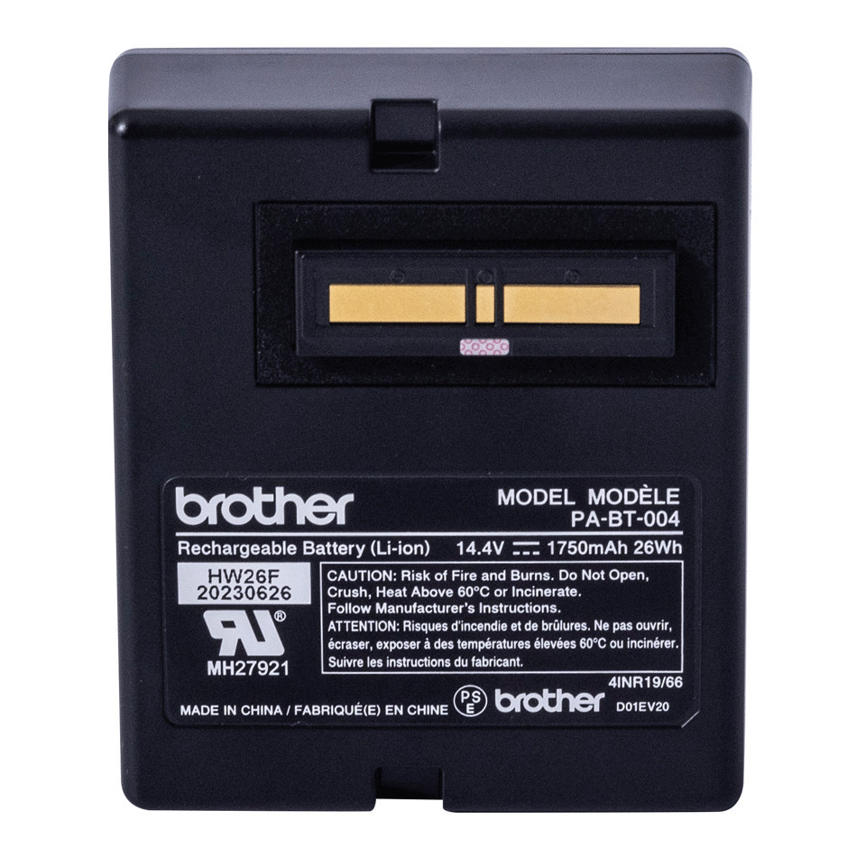 Li-ion battery, require PA-BB-004, Battery base