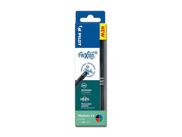 BildeGeleroller Pilot Frixionball + 07 Ass (4 stk)