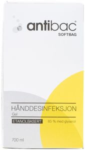 Hånddesinfeksjon Antibac Softbag Gel0,7L (12 stk)