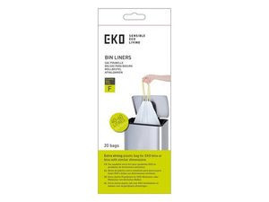 Avfallspose Eko F 65X75 40-60L Hvit (12 stk)