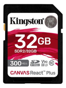 BildeKINGSTON 32GB Canvas React Plus SDHC
