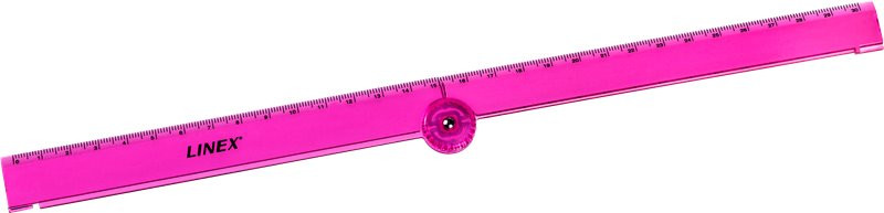 Linex Ruler Folden 15/30cm Trans. Pink