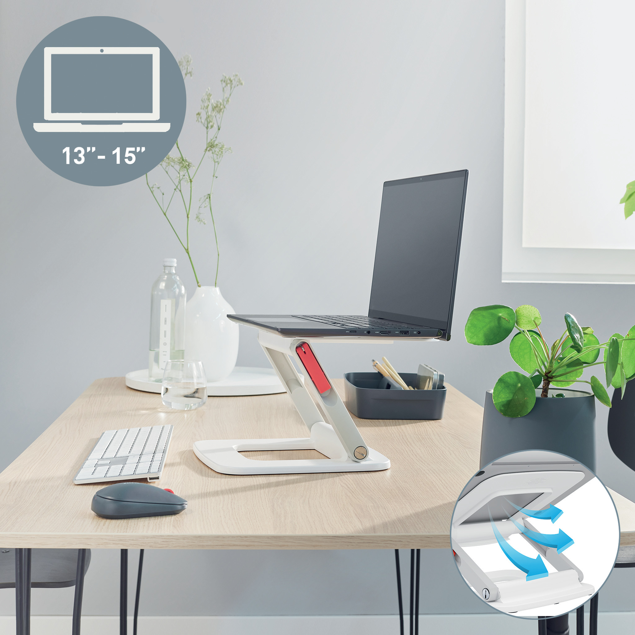 Laptopholder Leitz Ergo Multivinkel Hvit