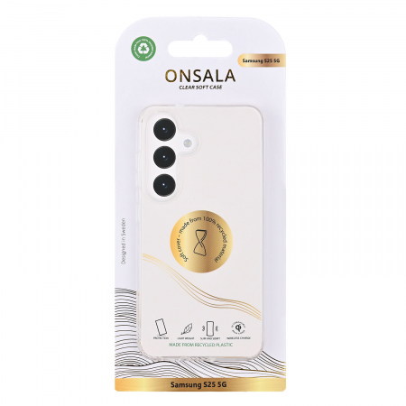 ONSALA Back Recycled Clear Case TPU Samsung S25 5G
