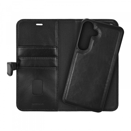 BUFFALO 2in1 Wallet Leather 3 card Samsung S25+ 5G Black