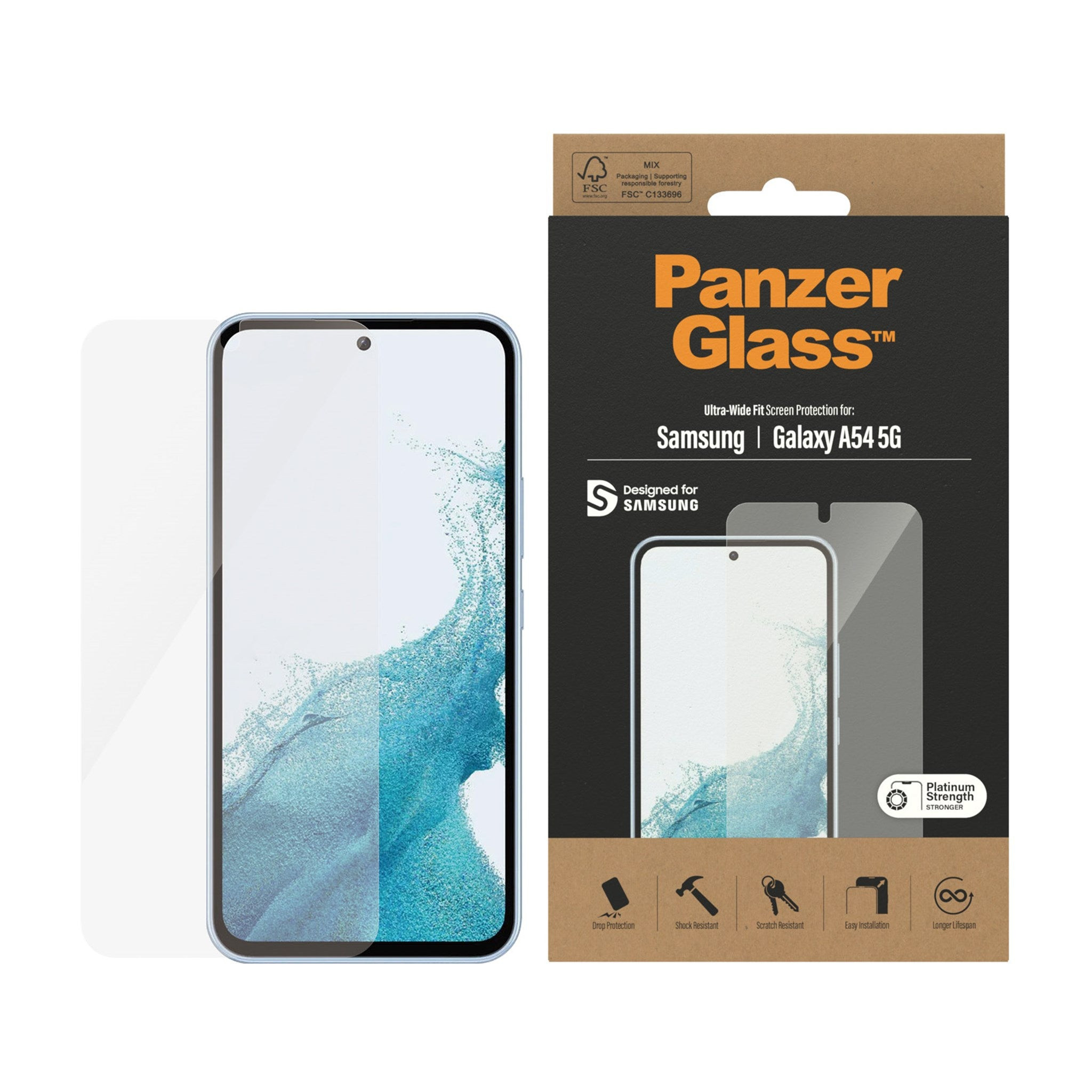 PANZERGLASS Screen Protector Galaxy A54 5G, UWF