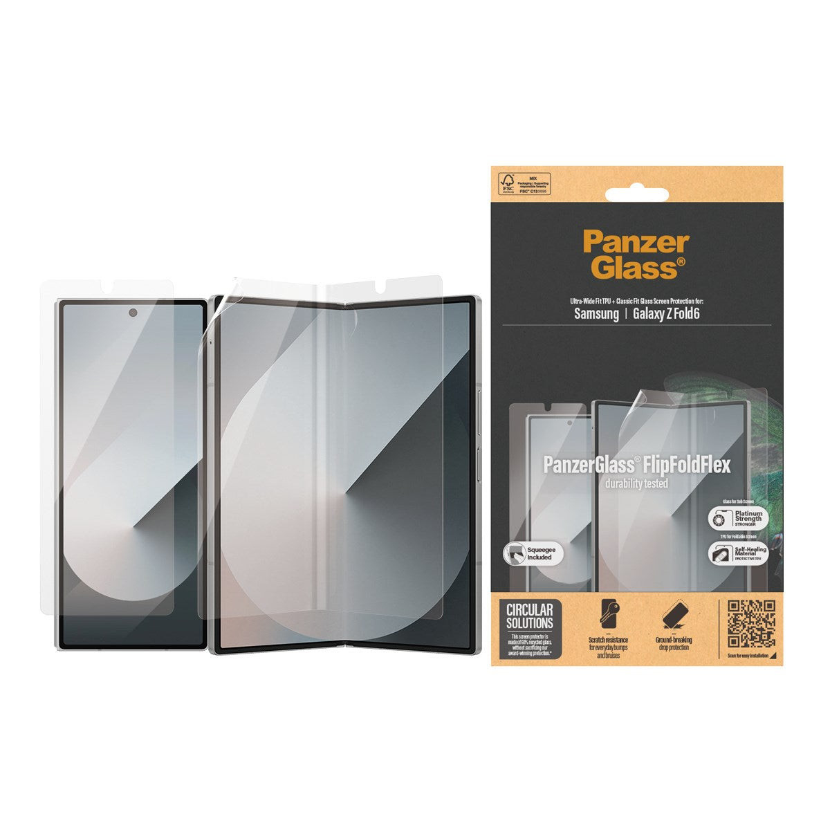 PANZERGLASS Screen Protector Galaxy Z Fold6, Glass & Film