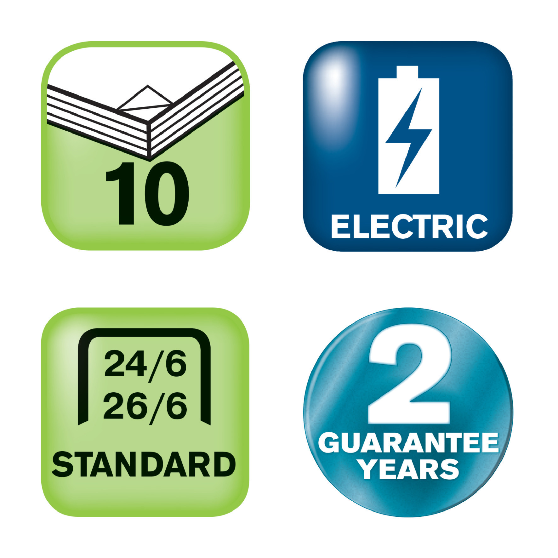Stiftemaskin Rapid 10BX Batteri 10a Blå