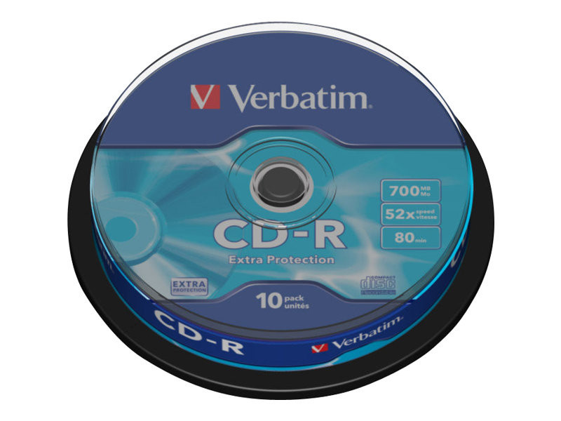 VERBATIM CD-R 52x 700MB 10-pk Spindel