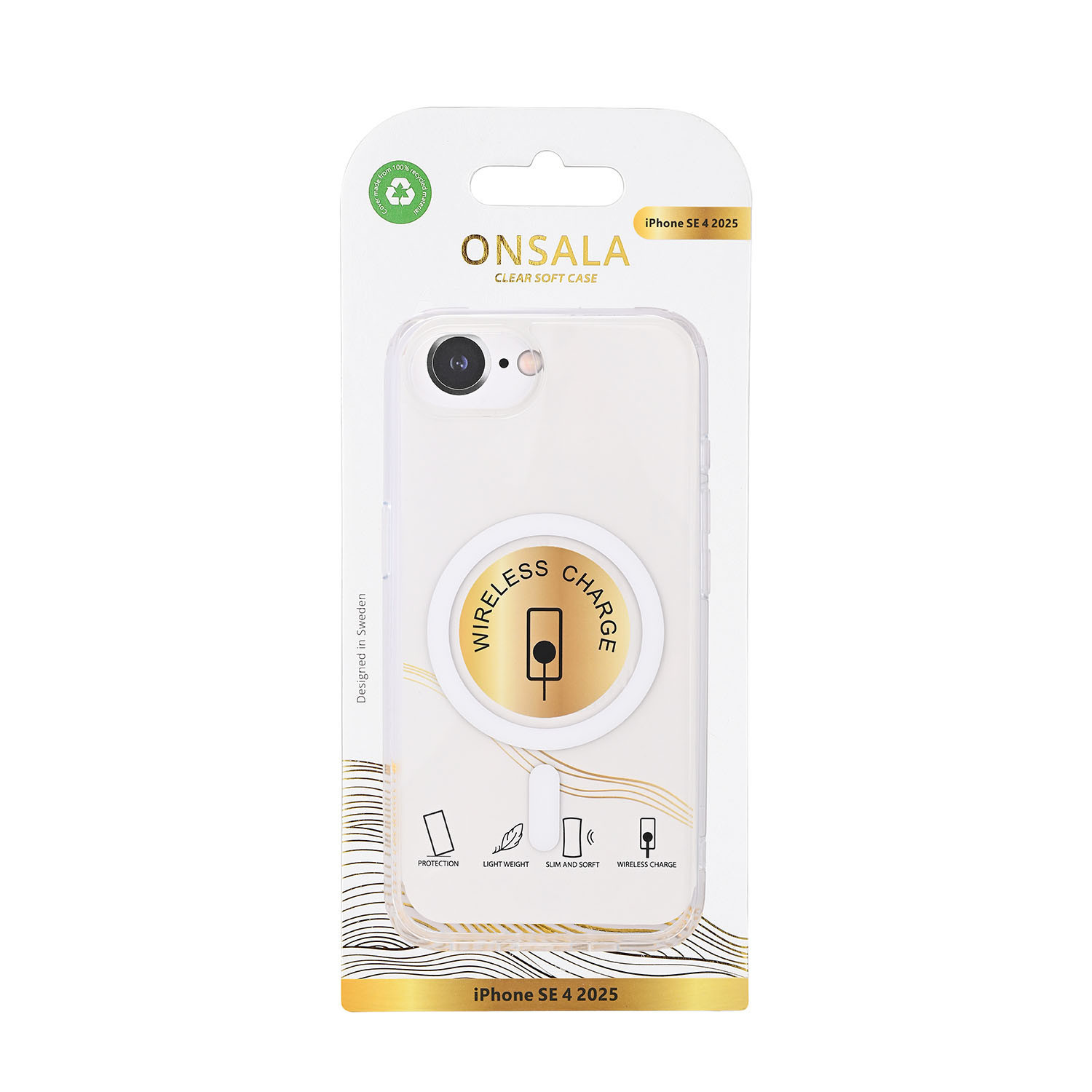 ONSALA Back Clear Case MagSerie iPhone 16e Clear