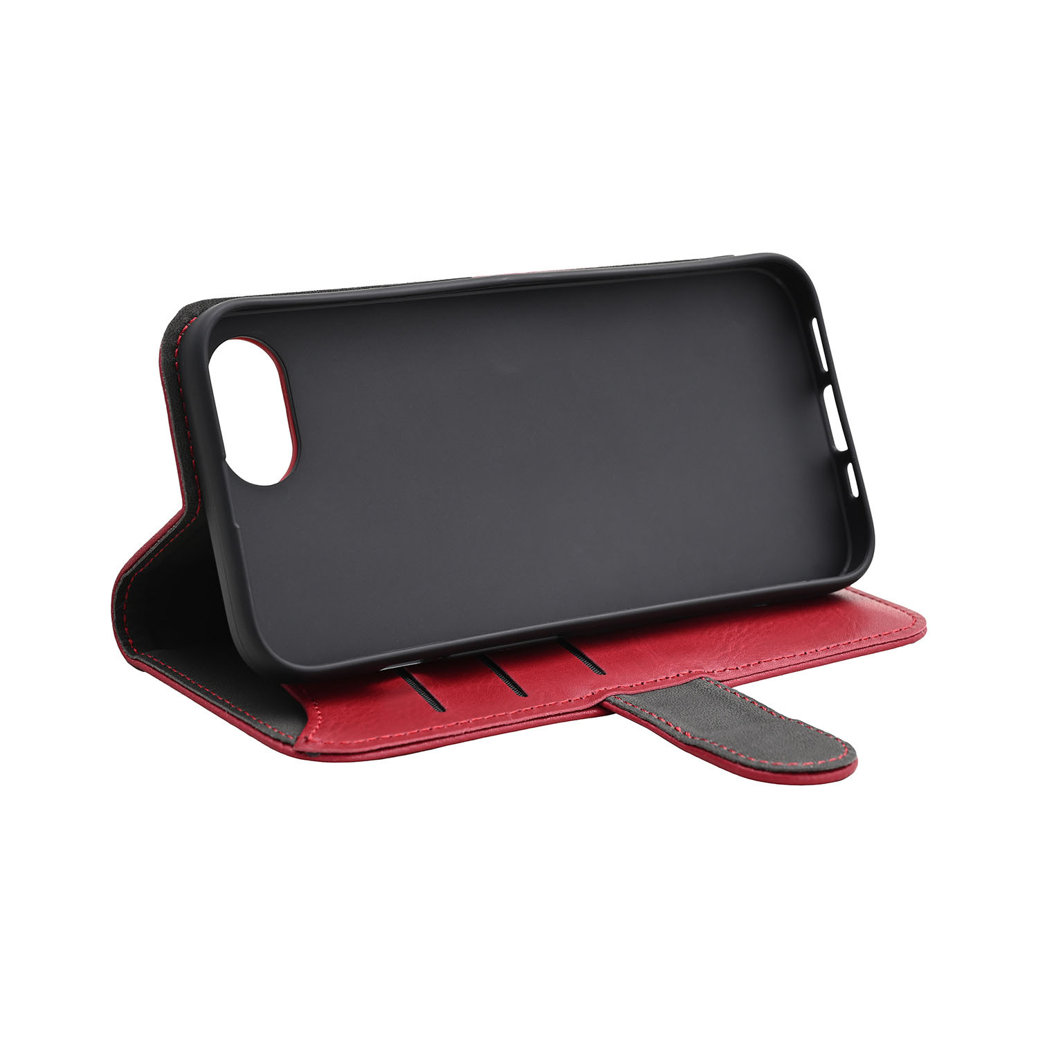 BildeGEAR Classic 3 card Recycled MagSerie iPhone 16e Deep Red
