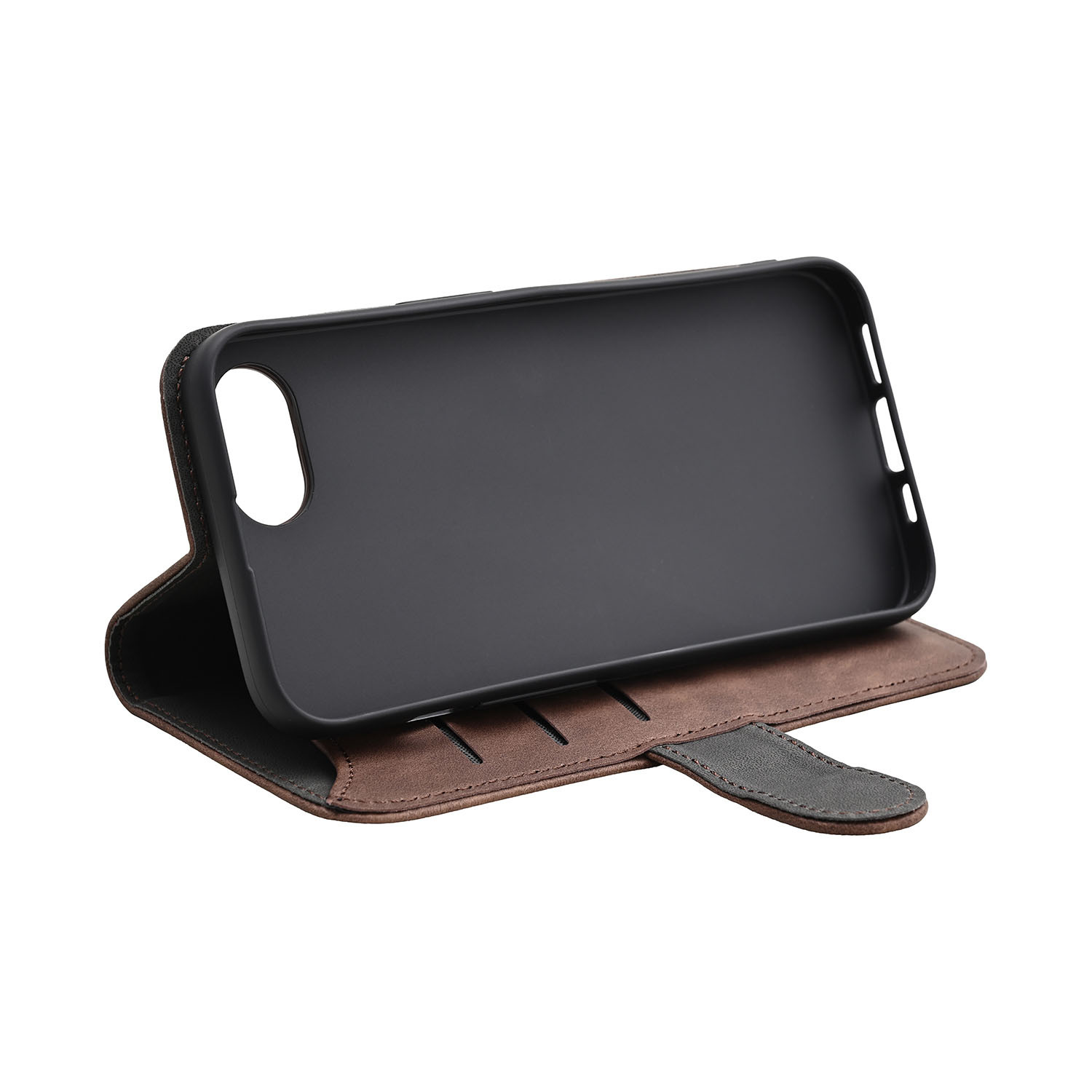 BildeGEAR Classic 3 card Recycled MagSerie iPhone 16e Brown