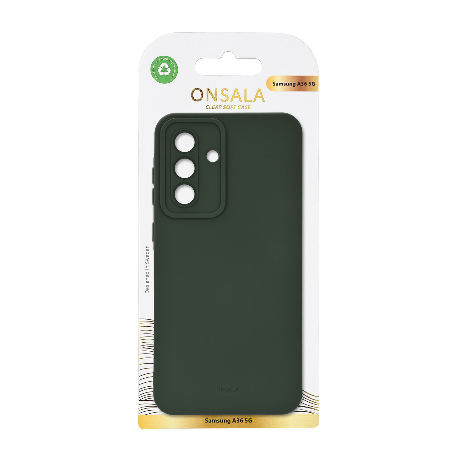 ONSALA Back Silicone Touch Recycled Samsung A36 5G Olive Green
