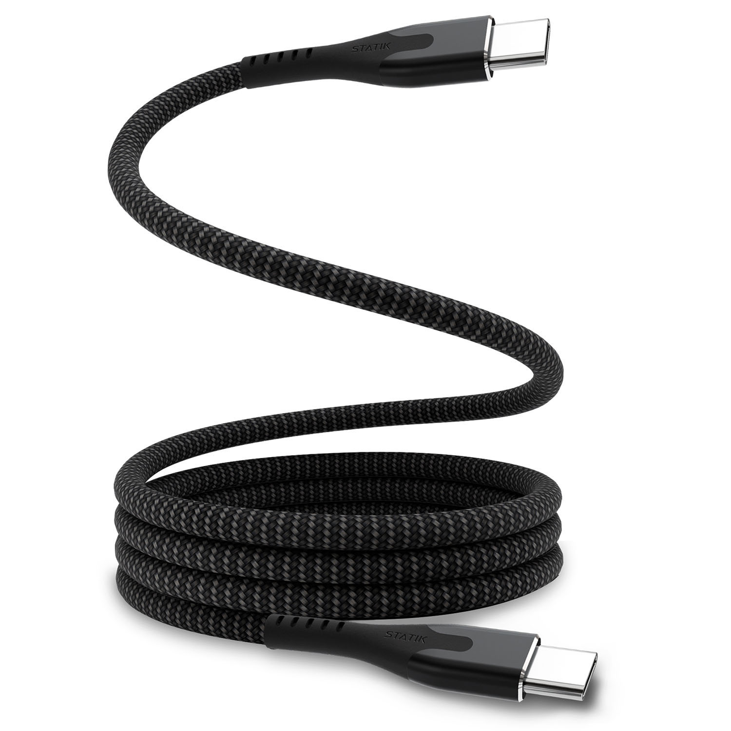 STATIK MagStack Magnetic Cable Pro USB-C to USB-C 1m Black