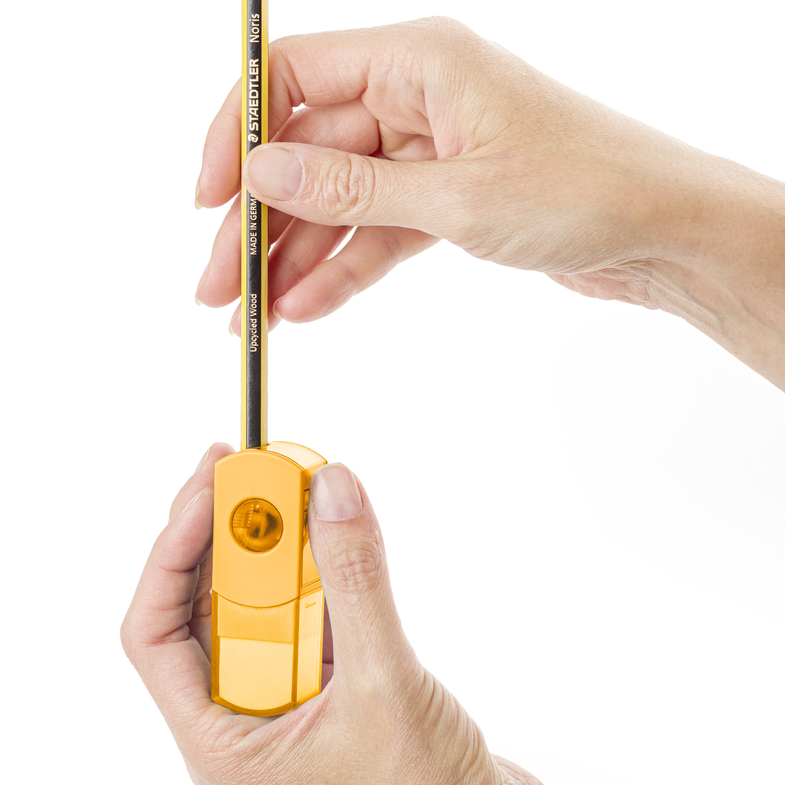 STAEDTLER Pencil sharpener w/tube+eraser neon ass