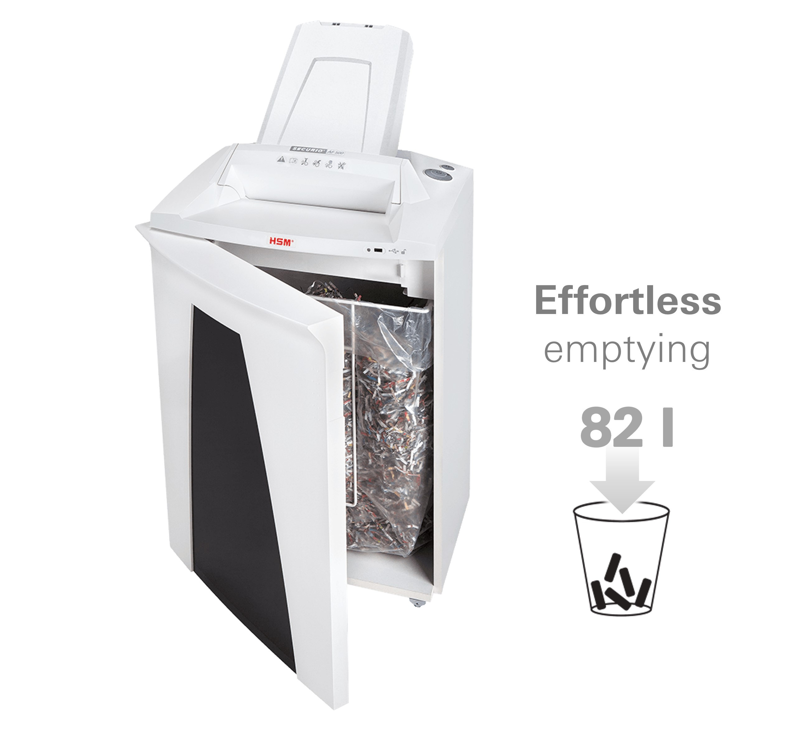 HSM SECURIO AF500 P5 document shredder with automatic paper