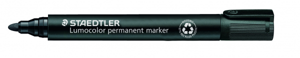 STAEDTLER Merkepenn Lumocolor Perm. Rund 2,0mm sort blister