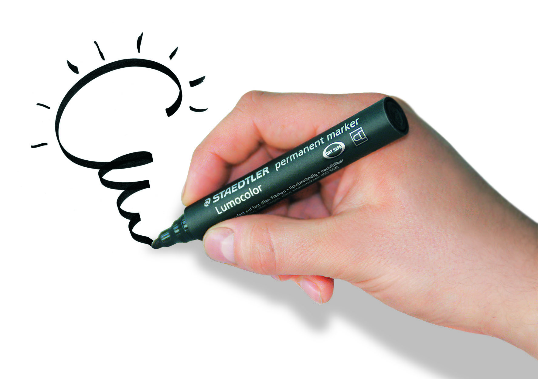 STAEDTLER Merkepenn Lumocolor Perm. Rund 2,0mm sort blister