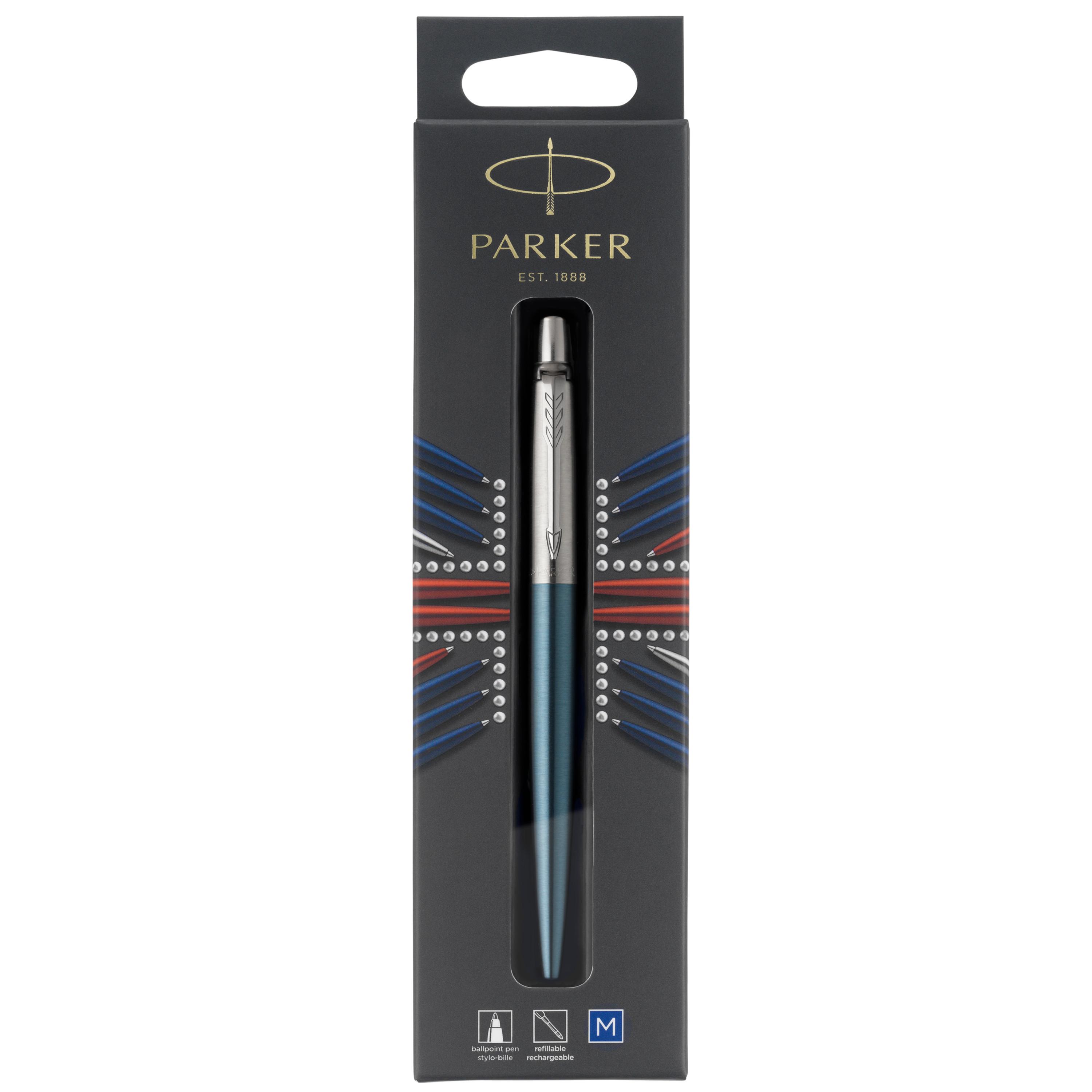 Parker kulepenn Jotter 77% recycled blister Waterloo Blue