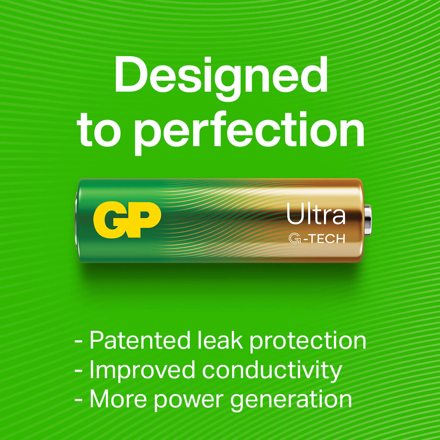 GP Ultra Alkaline battery AAA LR03 8-pack
