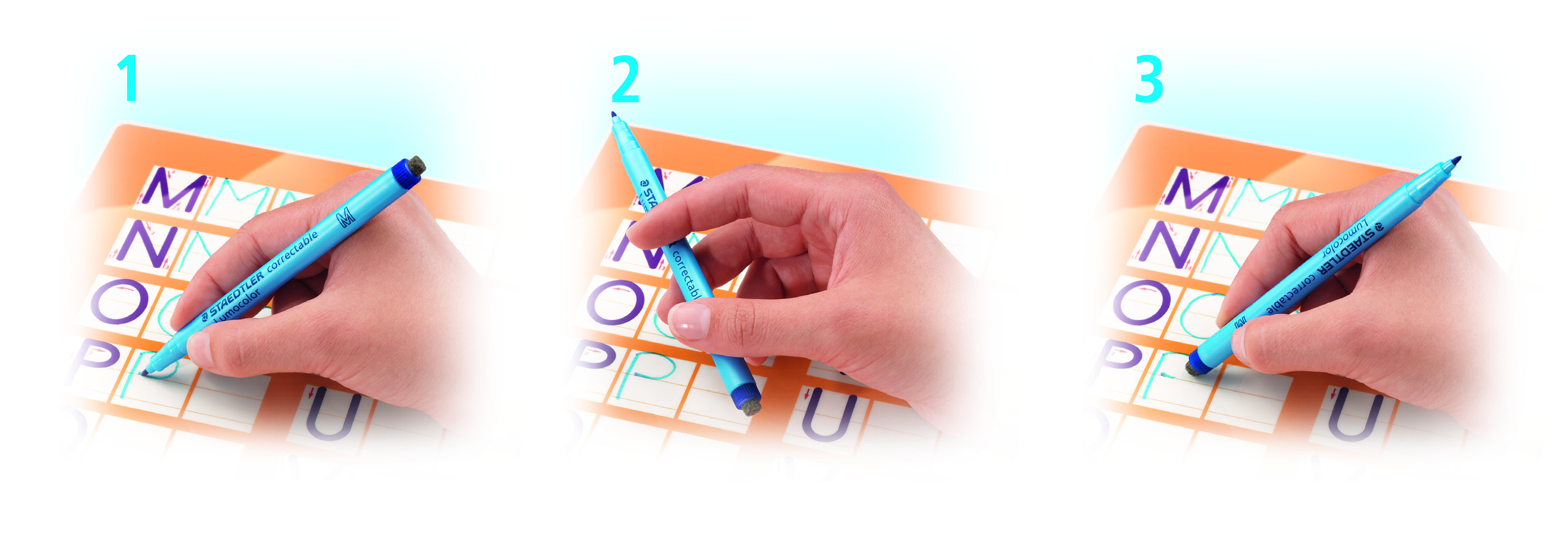 Marker Lumocolor Correctable M Non-P 1,0mm blue