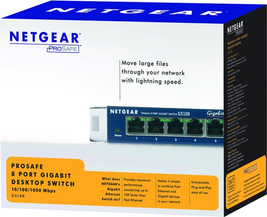 NETGEAR 8xRJ45 10/100/1000 GBit