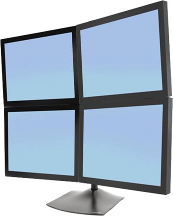 ERGOTRON Quad Monitor stand 2x2 black