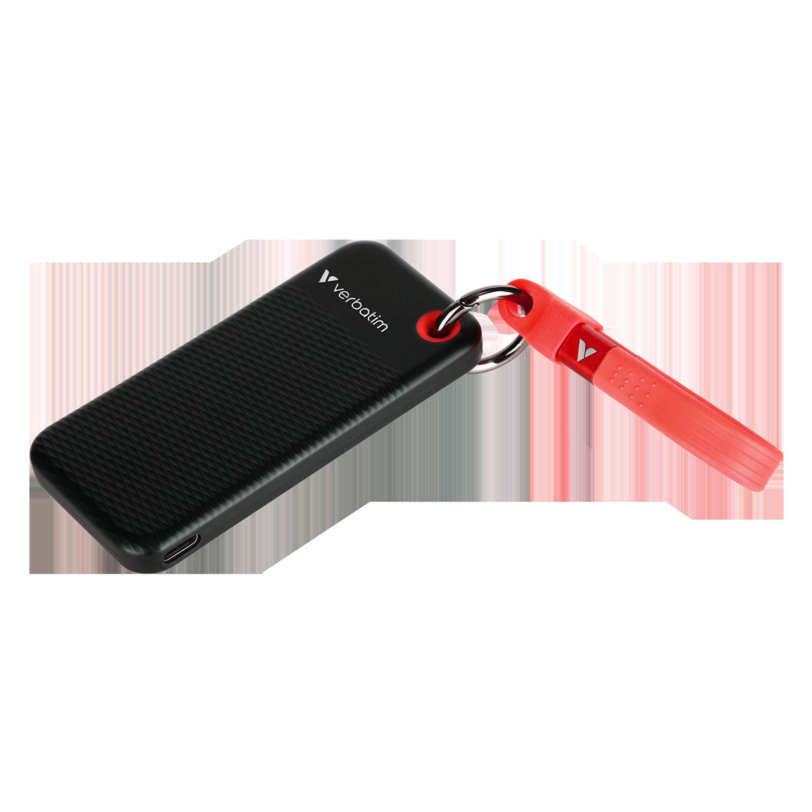 VERBATIM USB 3.2 Gen 2 1TB Pocket SSD, Black/Red