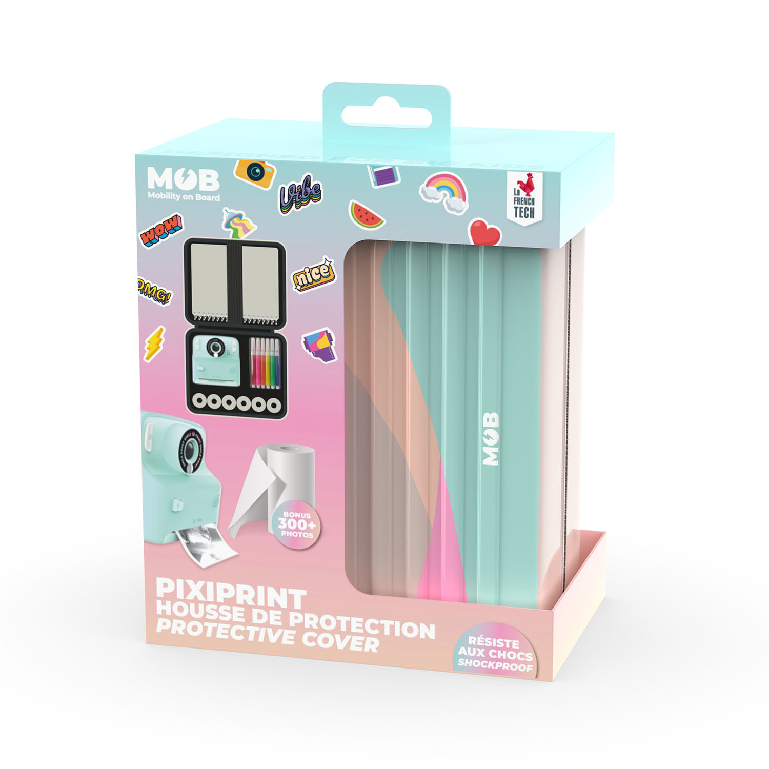 MOB Pixiprint Travel Pack refill 4 Rolls + Stickerkit