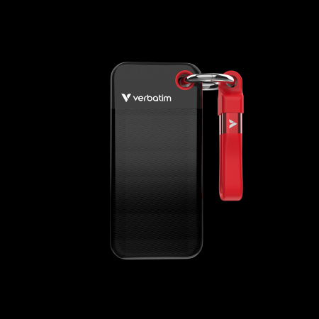 VERBATIM USB 3.2 Gen 2 2TB Pocket SSD, Black/Red