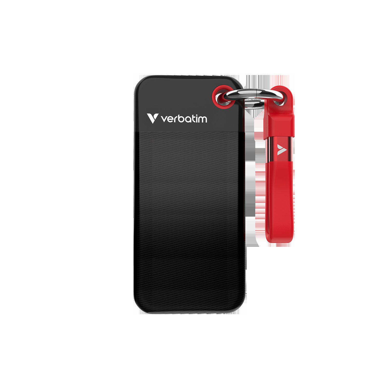 VERBATIM USB 3.2 Gen 2 2TB Pocket SSD, Black/Red