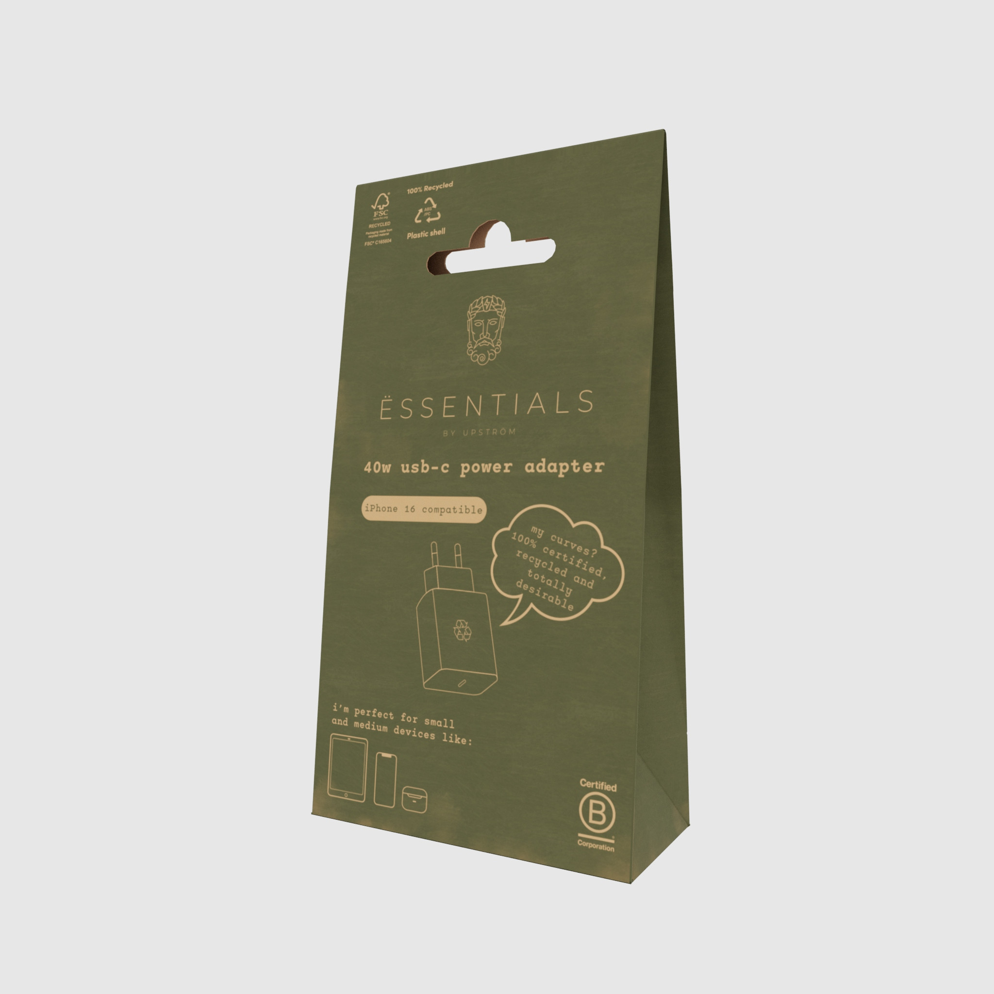 SSENTIALS 40W USB-C Power Adapter