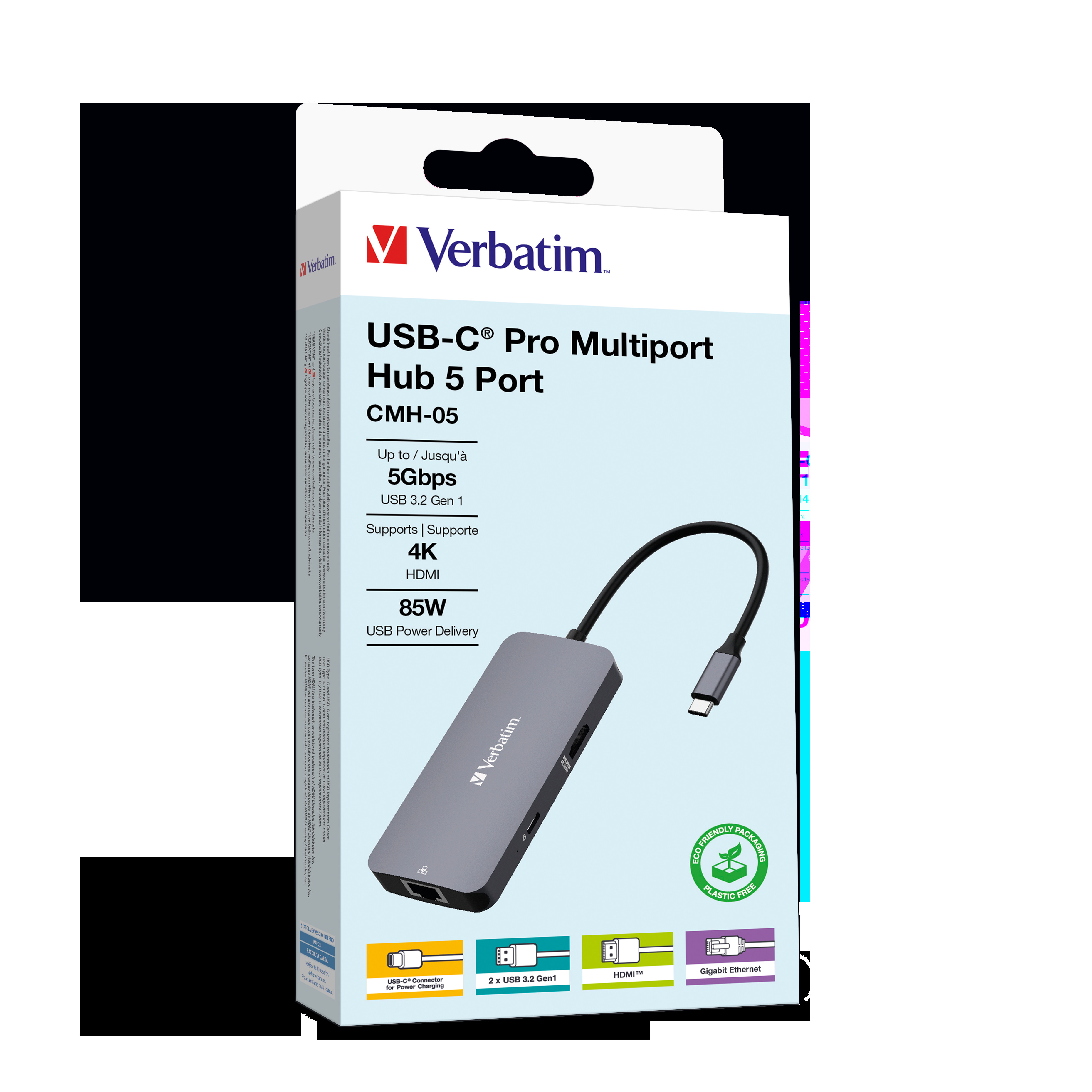 VERBATIM USB-C Pro Multiport Hub 5 Port CMH-05
