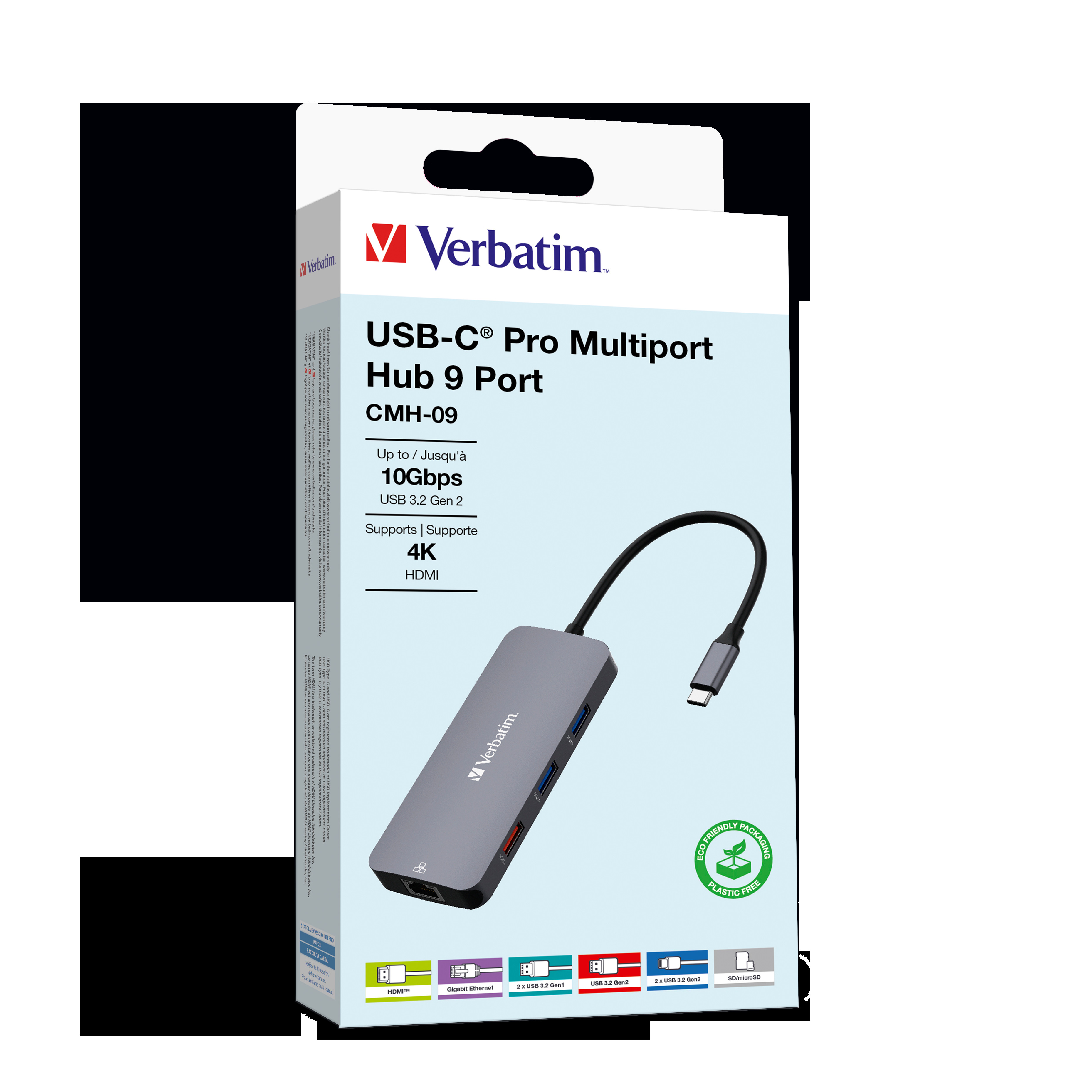 VERBATIM USB-C Pro Multiport Hub 9 Port CMH-09