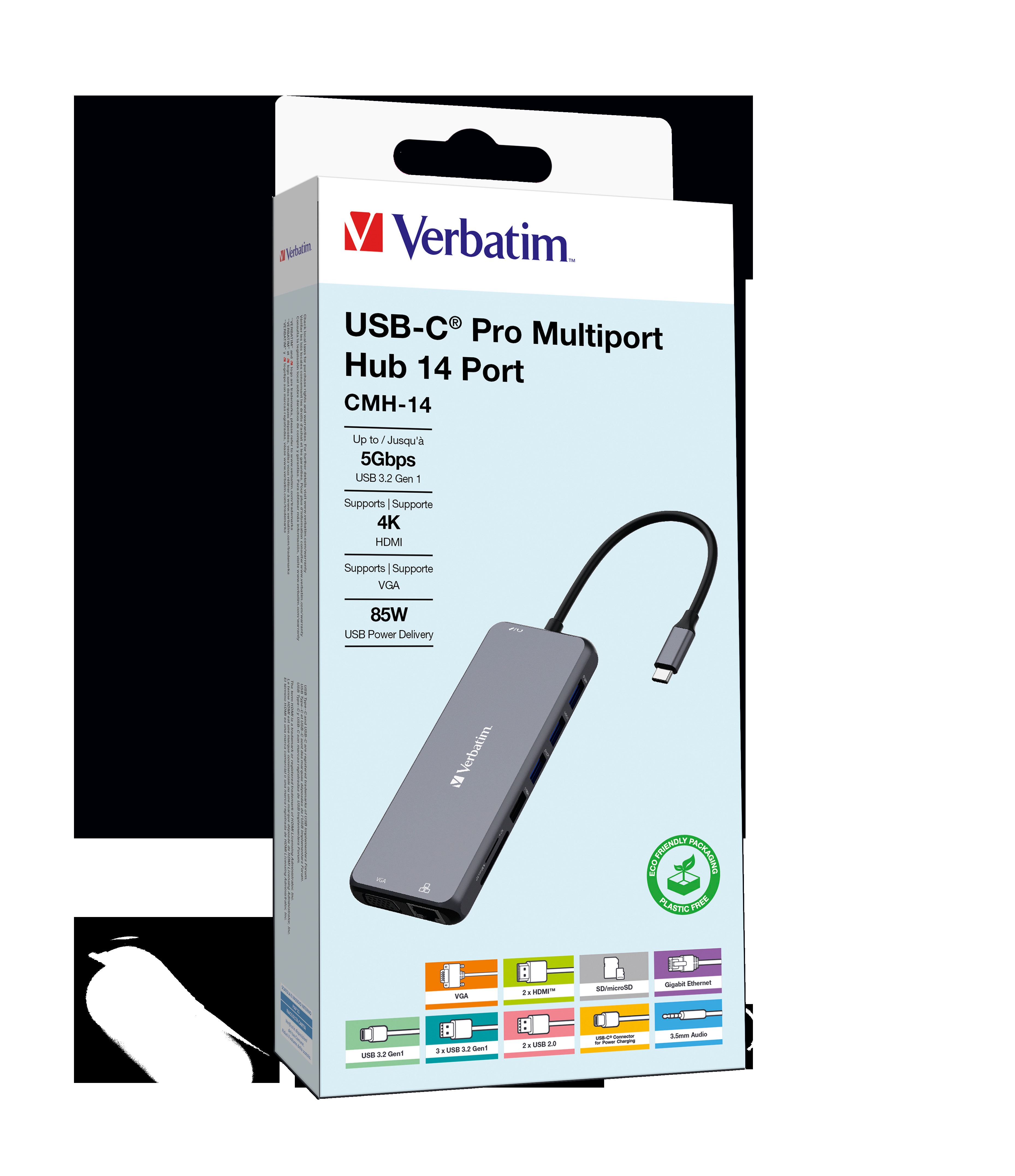VERBATIM USB-C Pro Multiport Hub 14 Port CMH-14