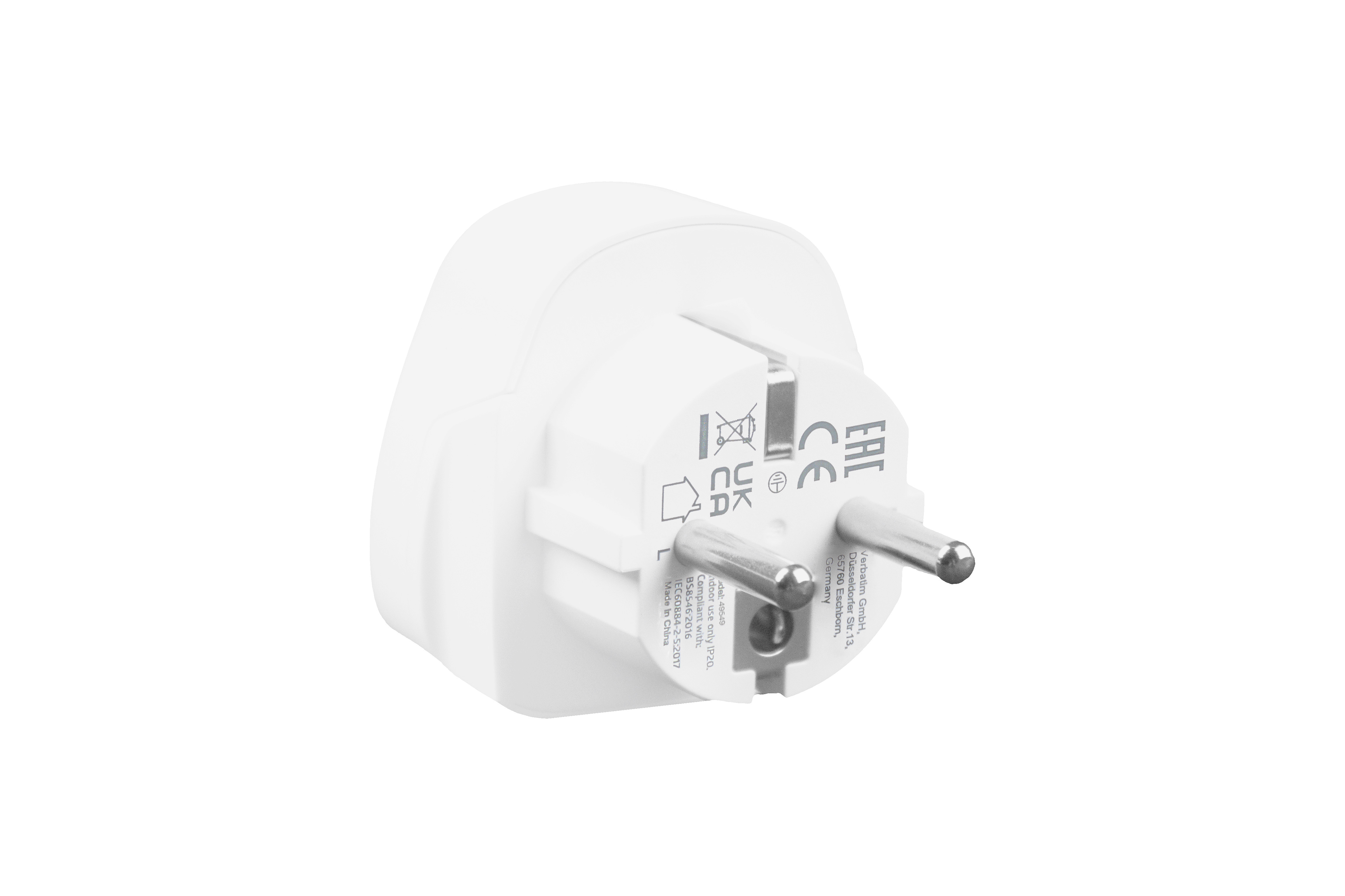 VERBATIM World to Europe Travel Adapter Plug WTEU-02
