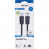 HAMA Cable USB A-A Black 1.5m