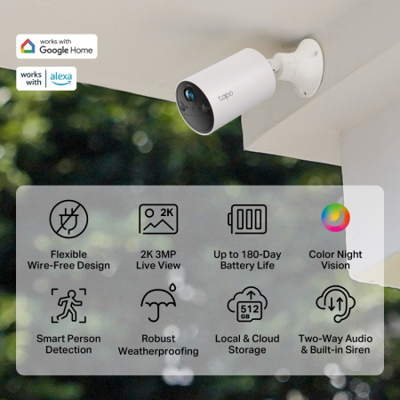 Tapo C410 Smart Wire-Free Indoor/Outdoor Security Camera